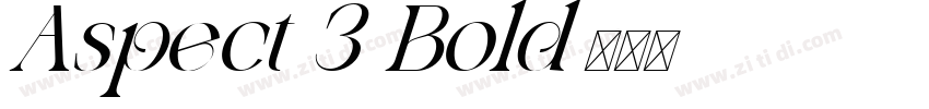 Aspect 3 Bold字体转换 Aspect 3 Bold字体转换